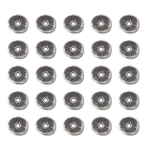 Zinc Alloy Spacer perler, antik sølv farve forgyldt, du kan DIY, nikkel, bly & cadmium fri, 9x8mm, Ca. 100pc'er/Bag, Solgt af Bag
