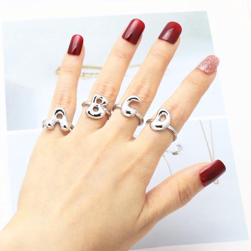 Brass Finger Ring silver color plated fashion jewelry silver color nickel lead & cadmium free Sold By PC