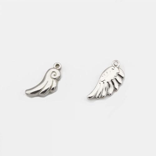 Stainless Steel Pendants, 304 Stainless Steel, Wing Shape, DIY & different styles for choice, original color, Sold By PC