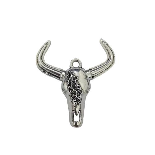 Tibetan Style Animal Pendants, antique silver color plated, DIY, original color, 100PCs/Lot, Sold By Lot