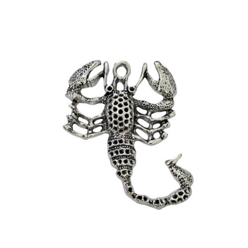 Pendentifs animaux en alliage de zinc, scorpion, Placage, DIY, couleur originale, 100PC/lot, Vendu par lot