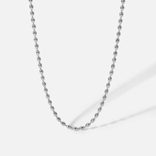 Titanium Steel Necklace with 5cm extender chain plated for woman Length Approx 40 cm Sold By PC