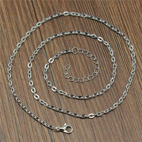 Iron Jewelry Chain plated DIY nickel lead & cadmium free Length 43 cm Sold By Bag