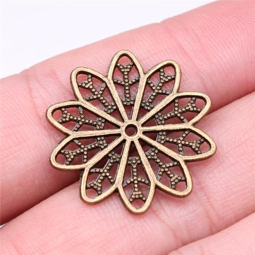 Zinc Alloy Flower Pendants plated DIY Sold By PC