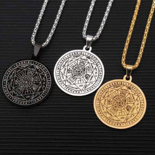 Iron Necklaces Round fashion jewelry & for man Length Approx 60 cm Sold By PC