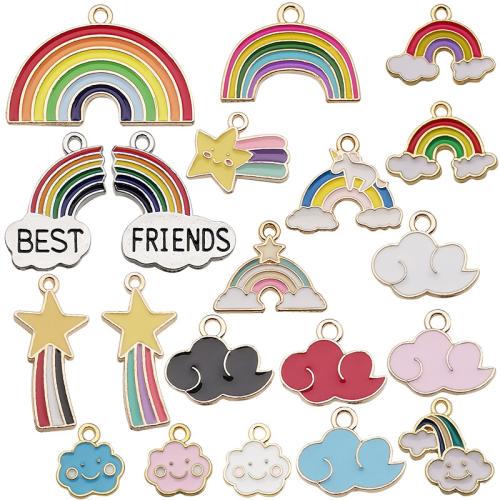 Zinc Alloy émail Pendants, alliage de zinc, DIY & styles différents pour le choix, Vendu par PC