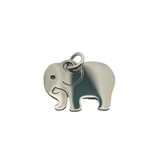 Stainless Steel Animal Pendants, 304 Stainless Steel, Elephant, DIY, original color, 16x13mm, Sold By PC