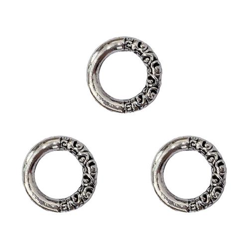 Zink Alloy Länka ring, antik silver pläterad, DIY, nickel, bly och kadmium gratis, 13x13mm, Ca 100PC/Bag, Säljs av Bag