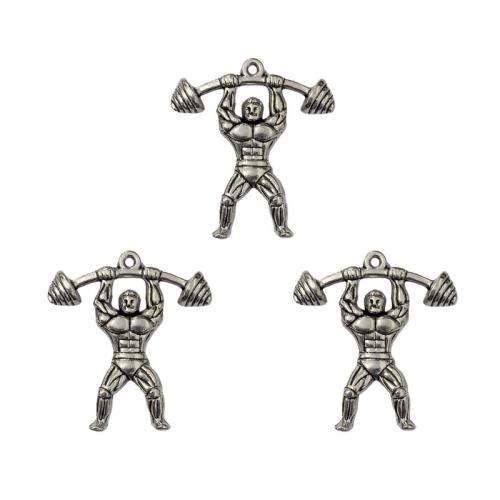 Tibetan Style Pendants, antique silver color plated, DIY, nickel, lead & cadmium free, 28x31mm, Approx 100PCs/Bag, Sold By Bag