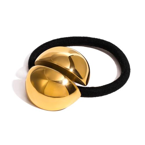 Ponytail Holder, 304 Stainless Steel, gold color plated, fashion jewelry, golden, Sold By PC