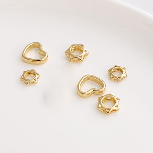 Brass Spacer Beads plated DIY golden Sold By PC