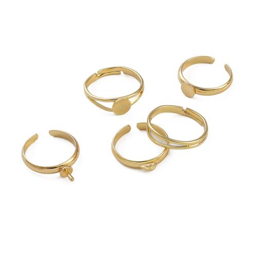 Brass Pad Ring Base, plated, DIY & different styles for choice, more colors for choice, Sold By PC