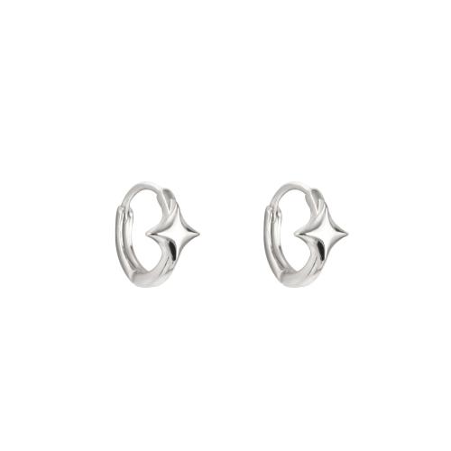 925 Sterling Silver Hoop Earrings, plated, for woman, more colors for choice, Sold By Pair