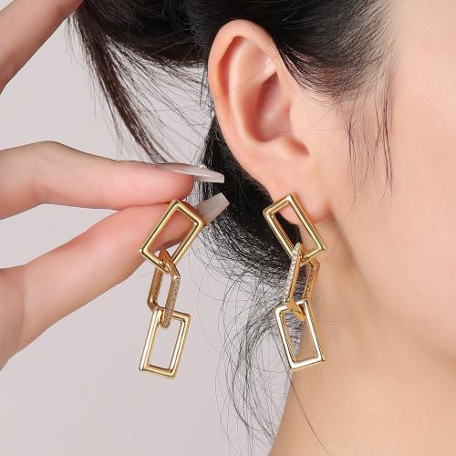 Brass Drop Earring, gold color plated, different styles for choice & for woman & with rhinestone & hollow, earring length 10-30mm, Sold By Pair