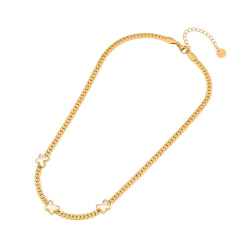 Acier inoxydable 304 parure de bijoux, avec verre & plastique, papillon, Placage de couleur d'or, styles différents pour le choix & pour femme, Vendu par PC