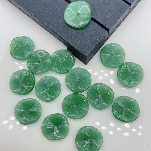 Hair Accessories DIY Findings Lampwork Lotus Leaf 16mm Sold By PC