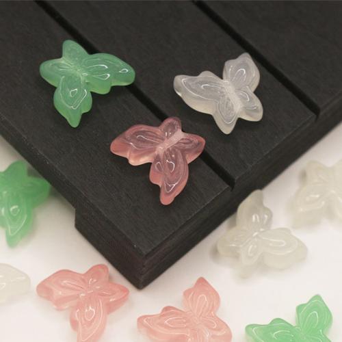 Hair Accessories DIY Findings, Resin, Butterfly, more colors for choice, 14x7mm, Sold By PC