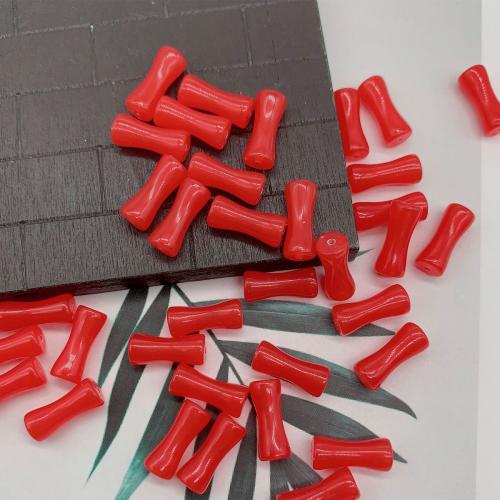 Acryl Schmuck Perlen, Bambus, Epoxidharzklebstoff, DIY, keine, 12x5mm, verkauft von PC