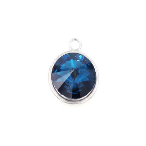 Zinc Alloy Pendants with Crystal DIY 17mm Sold By PC