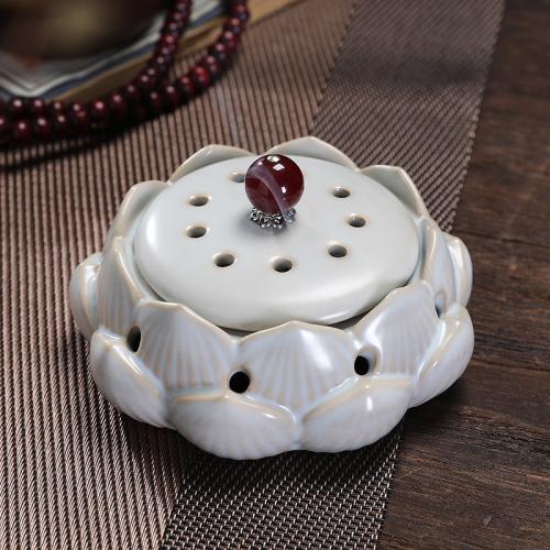 Porcelain Incense Burner, for home and office & durable, more colors for choice, 110x62mm, Sold By PC