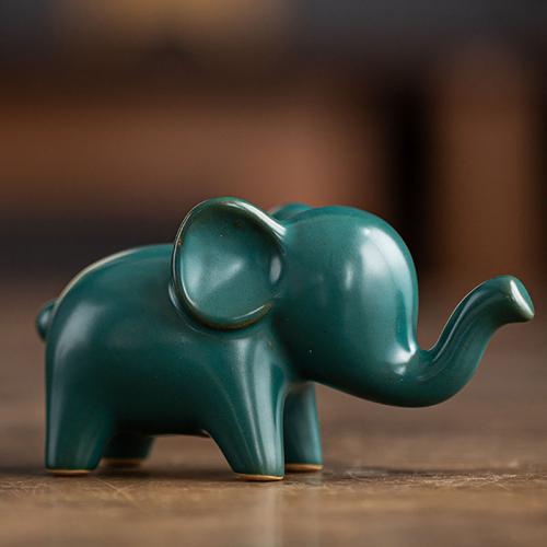 Décoration de mode , porcelaine, éléphant, pour la maison et le bureau & durable, plus de couleurs à choisir, 44x54x104mm, Vendu par PC