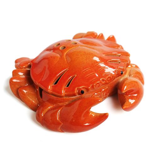 porcelaine Brûleur d’encens, crabe, pour la maison et le bureau & durable, 139x134x55mm, Vendu par PC