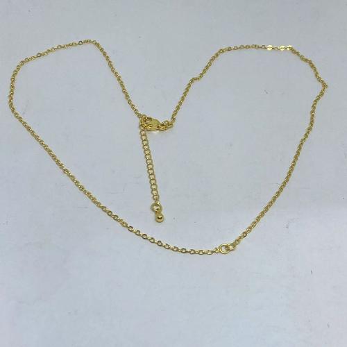 Brass Necklace, DIY, Length:Approx 45 cm, Approx 50PCs/Bag, Sold By Bag