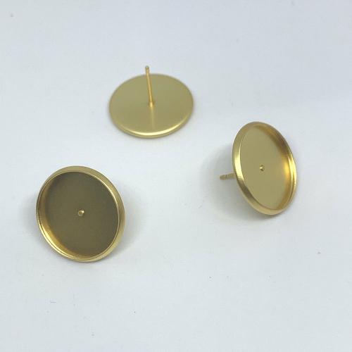 Brass Earring Stud Component DIY Approx Sold By Bag