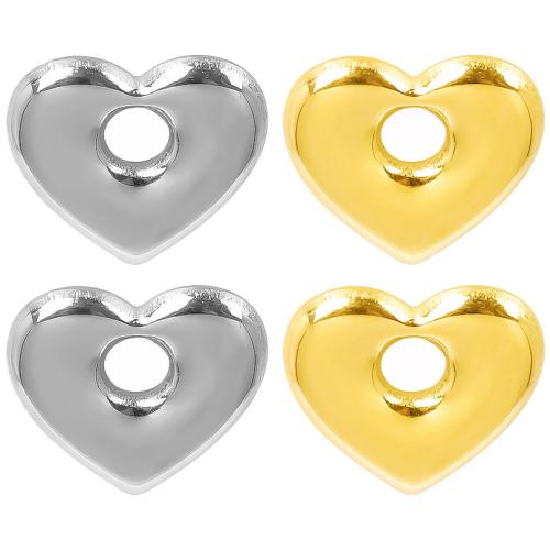 Privjesci od nehrđajućeg čelika srce, 304 nehrđajućeg čelika, možete DIY, više boja za izbor, 17x15mm, Prodano By PC