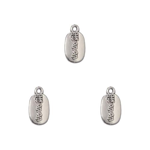 Zinc Alloy Pendants antique silver color plated DIY nickel lead & cadmium free Approx Sold By Bag