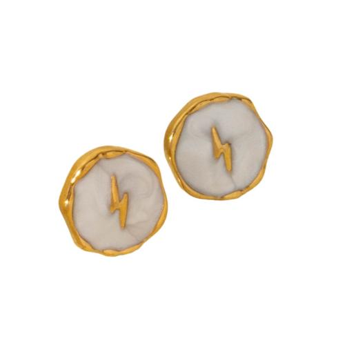 Stainless Steel Stud Earrings 304 Stainless Steel Vacuum Ion Plating fashion jewelry & for woman & enamel Sold By Pair