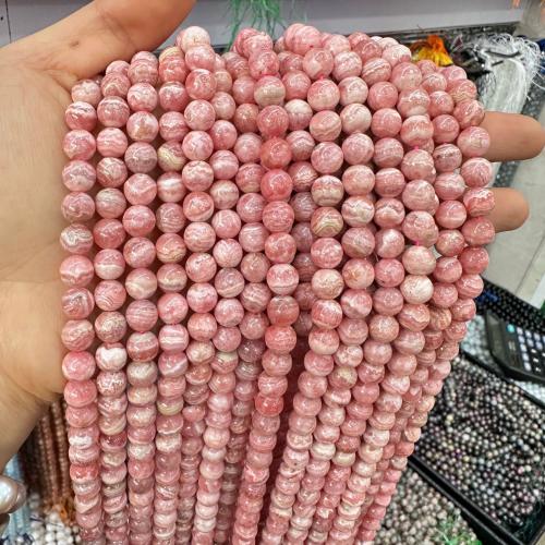 Natural Rhodonite Beads, Rhodochrosite, Round, different grades for choice & DIY & different size for choice, more colors for choice, Length:Approx 38 cm, Sold By PC