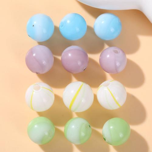 Fashion Glass Beads, Round, DIY, more colors for choice, 14x14mm, 100PCs/Bag, Sold By Bag