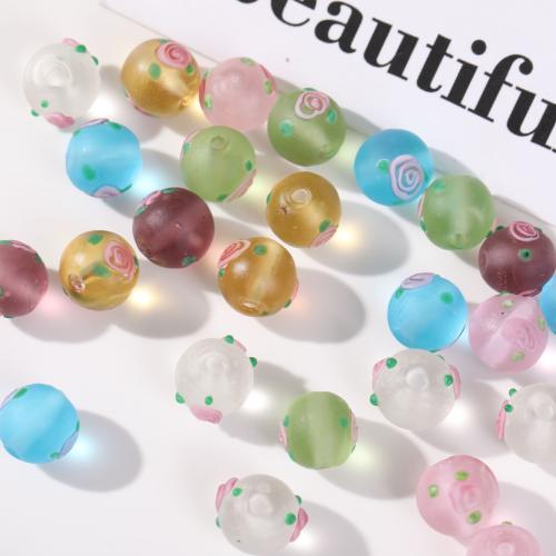 Lampwork Beads, Round, DIY, more colors for choice, 12mm, 100PCs/Bag, Sold By Bag