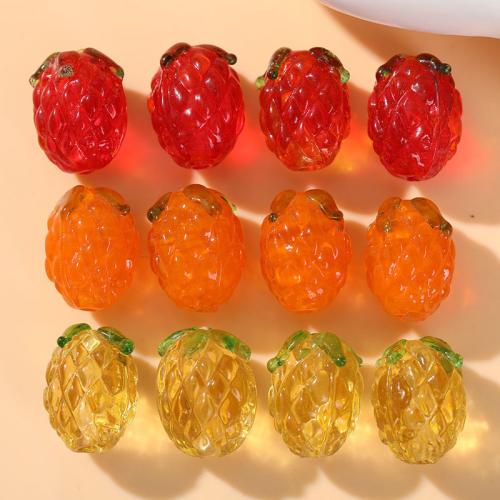 Handgemaakte Lampwork Beads, fruit, DIY, meer kleuren voor de keuze, 14x11mm, 100pC's/Bag, Verkocht door Bag