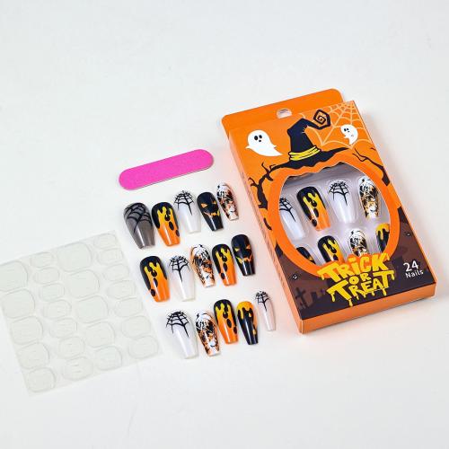 Fashion Nail Supplies ABS Plastic Halloween Design & DIY & for woman mixed colors Sold By Set