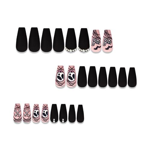 Fashion Nail Supplies, ABS Plastic, Halloween Design & DIY & for woman, mixed colors, Sold By Set