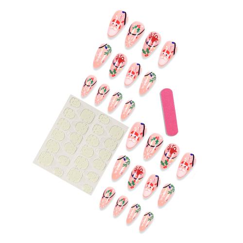 Fashion Nail Supplies ABS Plastic Christmas Design & DIY & for woman mixed colors Sold By Set