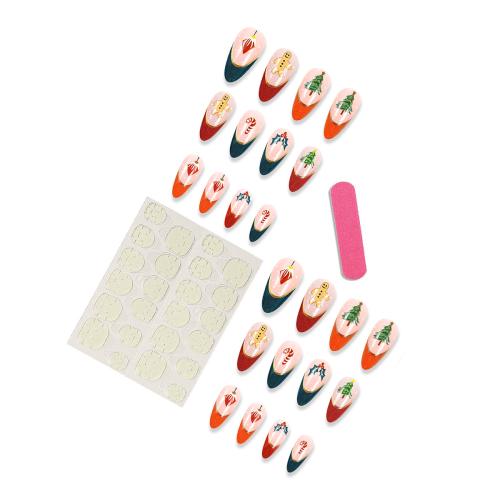 Fashion Nail Supplies, ABS Plastic, Christmas Design & DIY & for woman, mixed colors, Sold By Set