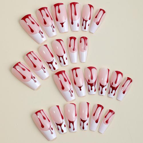 Fashion Nail Supplies, ABS Plastic, Halloween Design & DIY & for woman, mixed colors, Sold By Set