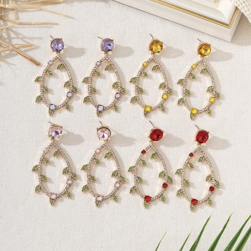 Tibetan Style Stud Earring, plated, micro pave cubic zirconia & for woman, more colors for choice, Sold By Pair