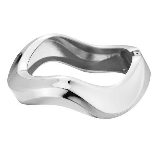 Zink Alloy Bangle Smycken, plated, för kvinna, fler färger för val, Innerdiameter:Ca 65x51mm, Säljs av PC