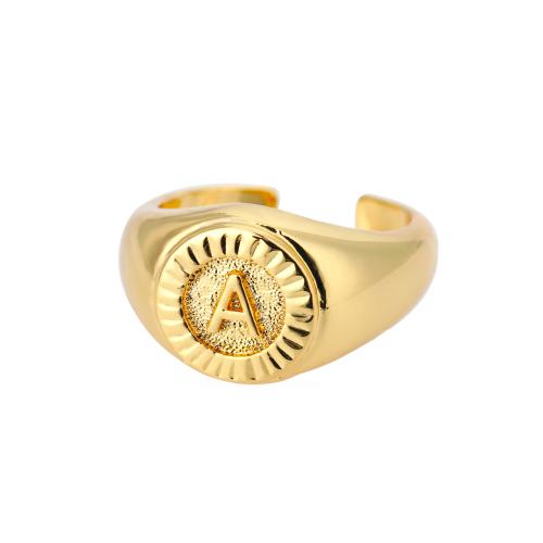 Brass Finger Ring, Unisex & different designs for choice, golden, Sold By PC