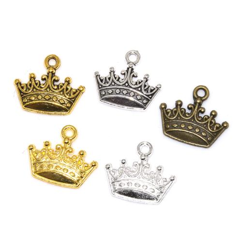 Zinc Alloy Crown Pendants plated DIY Sold By PC