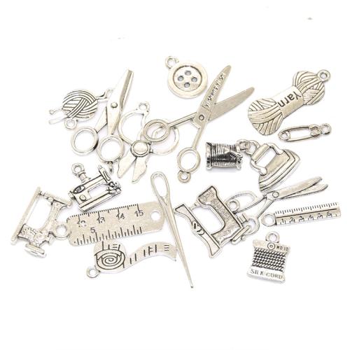 Pendentifs en alliage de zinc, Placage, DIY & styles différents pour le choix, argent, Vendu par PC