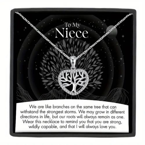 Cubic Zircon Micro Pave Brass Necklace with 304 Stainless Steel Chain plated & micro pave cubic zirconia & for woman silver color Length Approx 44 cm Sold By PC