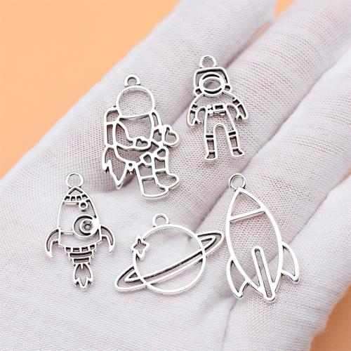 Tibetan Style Pendants, antique silver color plated, DIY, 5PC/Bag, Sold By Bag
