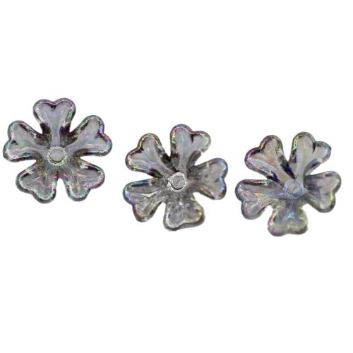 Acrylic Bead Cap Flower colorful plated DIY & transparent Approx 2mm Sold By PC