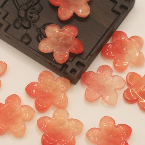 Hair Accessories DIY Findings Lampwork Flower stoving varnish 28mm Sold By PC