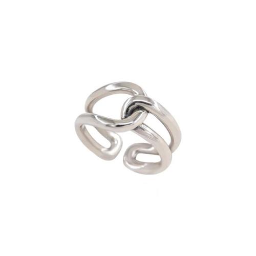 Bague en alliage de zinc, bijoux de mode & pour femme, Taille:7, Vendu par PC